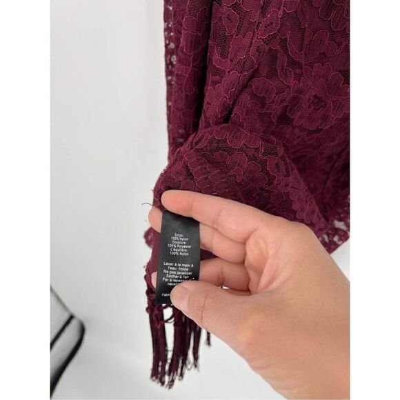 NwT Lush cocktail Lace & Fringe Dress Small wedding party flapper costume - Picture 7 of 15